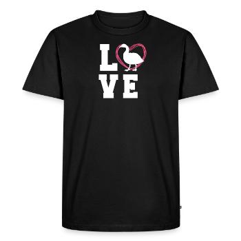 Goose T Shirt For Women - T-shirt Premium bio Homme - noir - Devant - Nico (187cm)