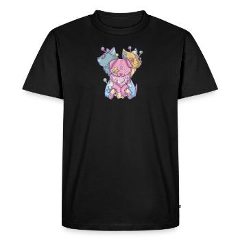 Kawaii Pastel Goth Voodoo Doll Cute Creepy 3 - T-shirt Premium bio Homme - noir - Devant - Nico (187cm)