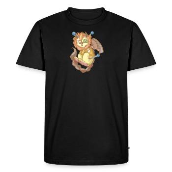 Kawaii Pastel Goth Voodoo Doll Cute Manticore - T-shirt Premium bio Homme - noir - Devant - Nico (187cm)
