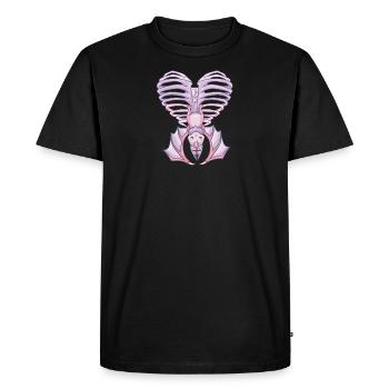 Nu Goth, Pastel Goth Aesthetic, Witchy Creepy Cute - T-shirt Premium bio Homme - noir - Devant - Nico (187cm)