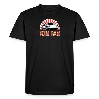 JDM Style Japonais Classique Drift Voiture de sport - T-shirt Premium bio Homme - noir - Devant - Nico (187cm)