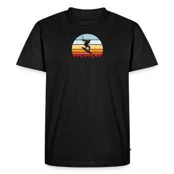 KIte Surf | Surfeur - T-shirt Premium bio Homme - noir - Devant - Nico (187cm)