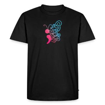 | de beurre de point-virgule vintage Sensibilisation à la santé mentale - T-shirt Premium bio Homme - noir - Devant - Nico (187cm)