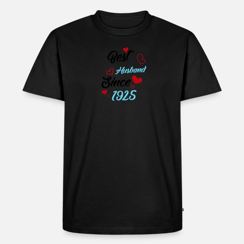 Bester Ehemann seit 1925 Hochzeit - Männer Premium Bio T-Shirt - undefined