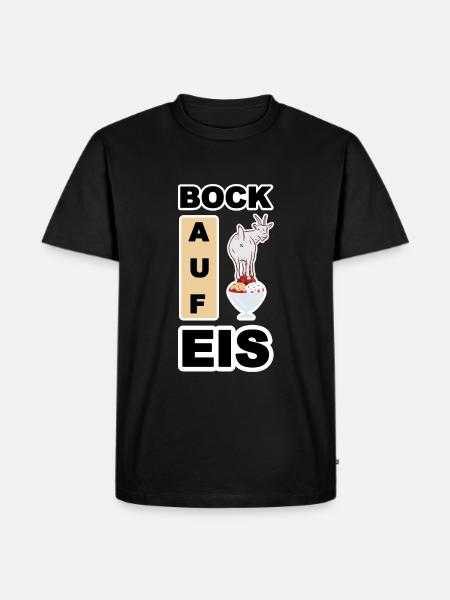 Ice, Buck on Ice - Men's Premium Organic T-Shirt - black