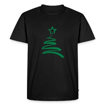Sapin de Noël - T-shirt Premium bio Homme - noir - Devant - Nico (187cm)