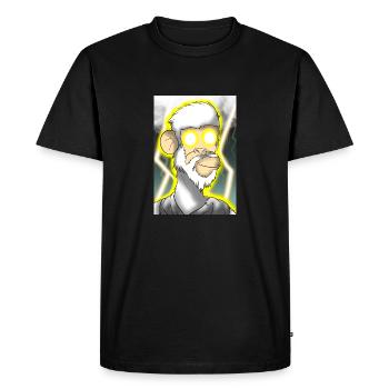 LuxeApe Zeus - T-shirt Premium bio Homme - noir - Devant - Nico (187cm)