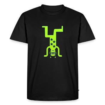 Musique drôle jazz retro song hipster vinyl rock - T-shirt Premium bio Homme - noir - Devant - Nico (187cm)