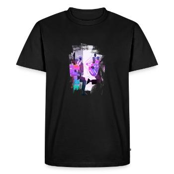 Music retro heavy metal Hard Rock Punk vinyl pop - Men's Premium Organic T-Shirt - black - Front - Nico (187cm)