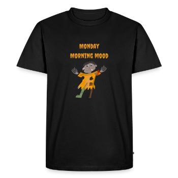 Humeur du lundi matin | Zombi - T-shirt Premium bio Homme - noir - Devant - Nico (187cm)