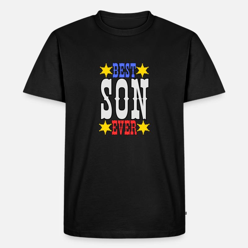 Bester Junge aller Zeiten - Männer Premium Bio T-Shirt - Schwarz