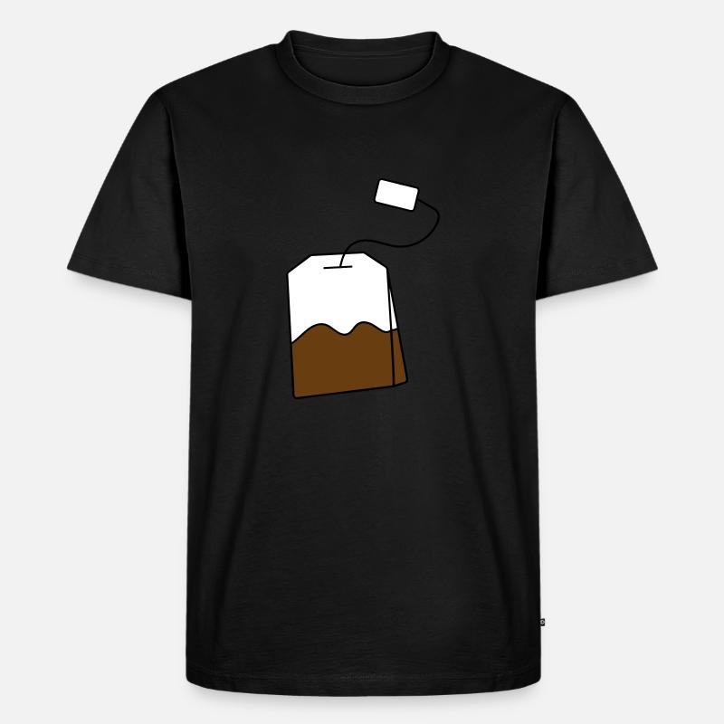 Teebeutel - Männer Premium Bio T-Shirt - Schwarz