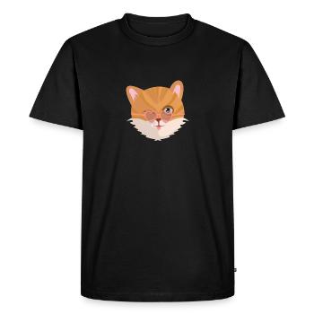 Cat sunglasses Summer cat lover gift - Men's Premium Organic T-Shirt - black - Front - Nico (187cm)