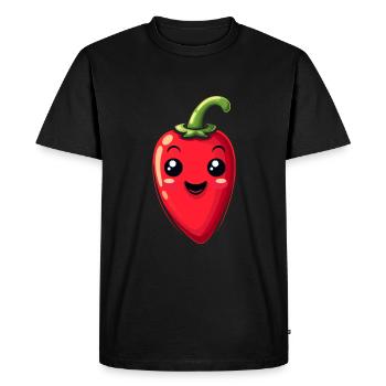 Children's Chili - Men's Premium Organic T-Shirt - black - Front - Nico (187cm)