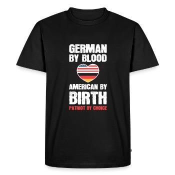 American German - Men's Premium Organic T-Shirt - black - Front - Nico (187cm)
