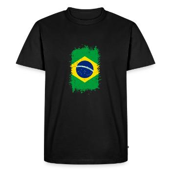 Brésil - T-shirt Premium bio Homme - noir - Devant - Nico (187cm)