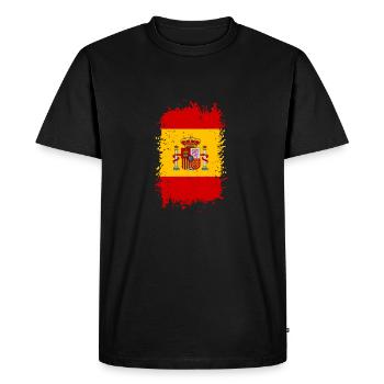 Espagne - T-shirt Premium bio Homme - noir - Devant - Nico (187cm)