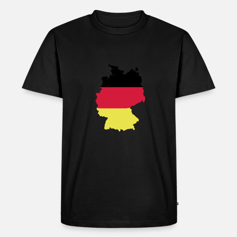 Deutschland - Männer Premium Bio T-Shirt - Schwarz