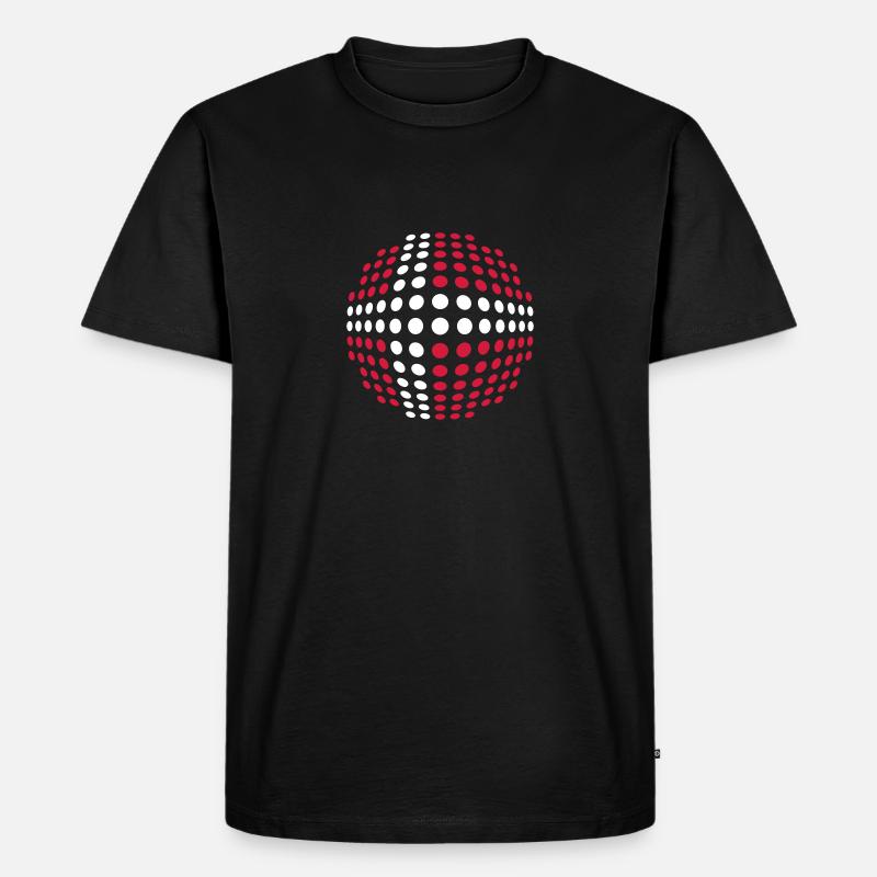 denmark_flag_2c - Männer Premium Bio T-Shirt - Schwarz