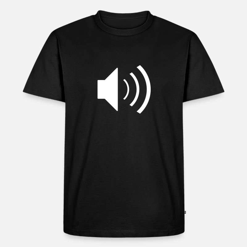 Lautsprecher Speaker PC Computer icon - Männer Premium Bio T-Shirt - Schwarz