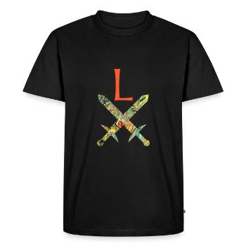 épées croisées e 200 l - T-shirt Premium bio Homme - noir - Devant - Nico (187cm)