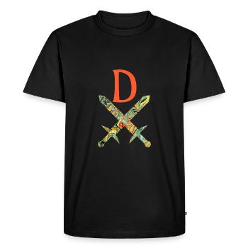 épées croisées e 200 d - T-shirt Premium bio Homme - noir - Devant - Nico (187cm)