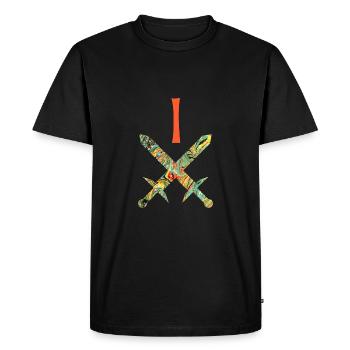épées croisées e 200 i - T-shirt Premium bio Homme - noir - Devant - Nico (187cm)