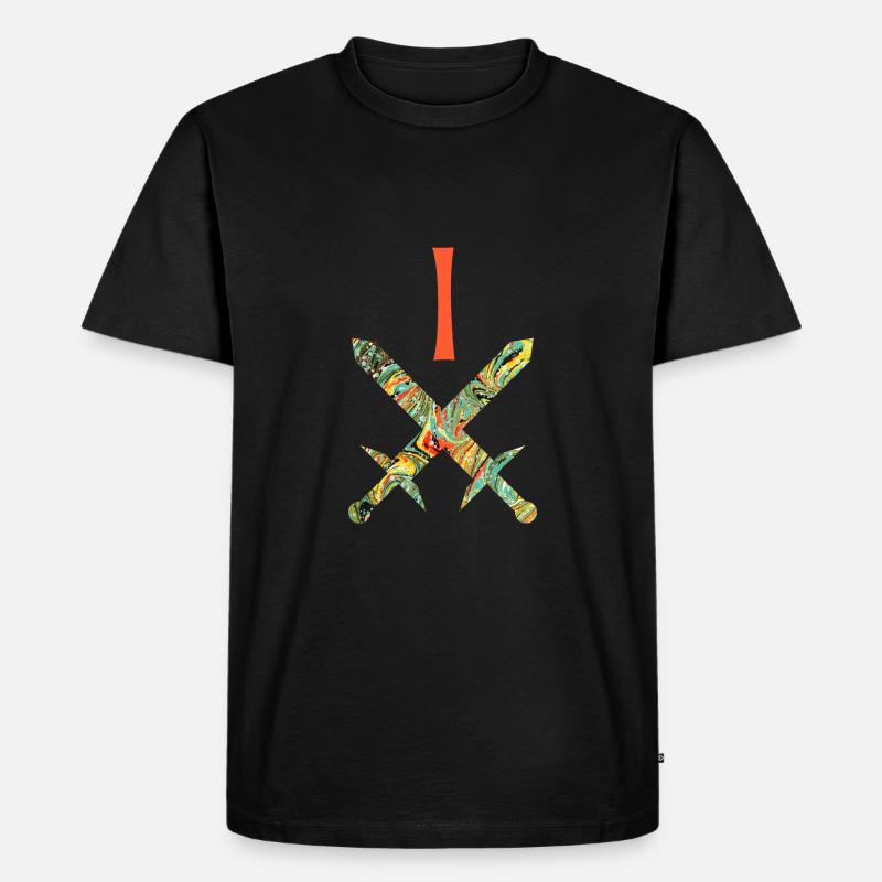 gekreuzte schwerter e 200 i - Männer Premium Bio T-Shirt - Schwarz