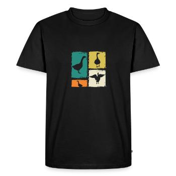 Goose - Men's Premium Organic T-Shirt - black - Front - Nico (187cm)