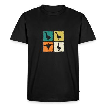 Goose - Men's Premium Organic T-Shirt - black - Front - Nico (187cm)