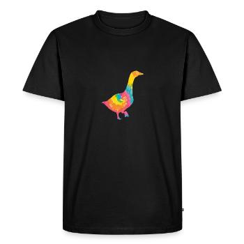 Goose - Men's Premium Organic T-Shirt - black - Front - Nico (187cm)