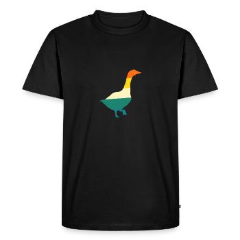 Goose - Men's Premium Organic T-Shirt - black - Front - Nico (187cm)