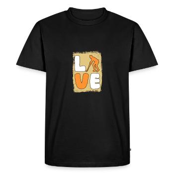 Joueurs de hockey sur gazon Hockey sur gazon - T-shirt Premium bio Homme - noir - Devant - Nico (187cm)