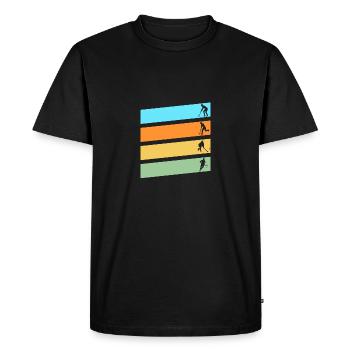 Joueurs de hockey sur gazon Hockey sur gazon - T-shirt Premium bio Homme - noir - Devant - Nico (187cm)