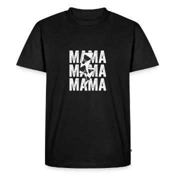 Badminton Mom Mom Badminton - Men's Premium Organic T-Shirt - black - Front - Nico (187cm)