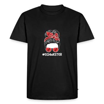 Horn player sister French horn - Men's Premium Organic T-Shirt - black - Front - Nico (187cm)