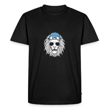 Leo Emil - T-shirt Premium bio Homme - noir - Devant - Nico (187cm)
