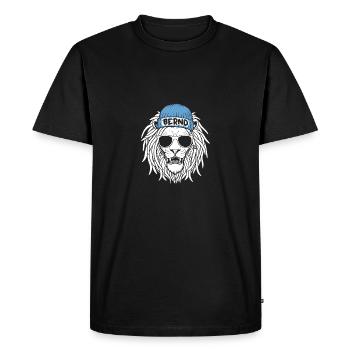 Leo Bernd - Men's Premium Organic T-Shirt - black - Front - Nico (187cm)