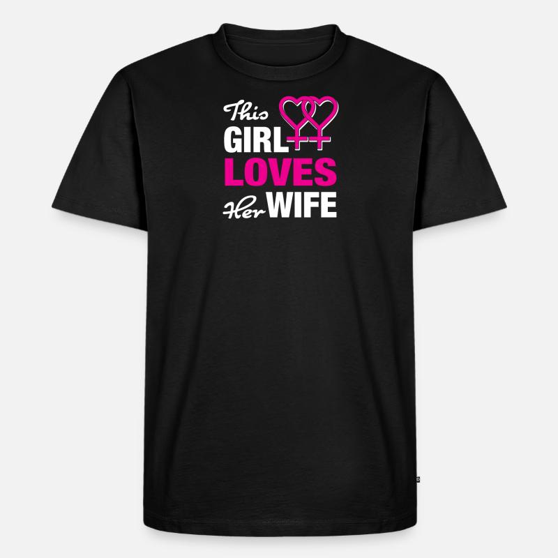 Lesbisch - Männer Premium Bio T-Shirt - Schwarz