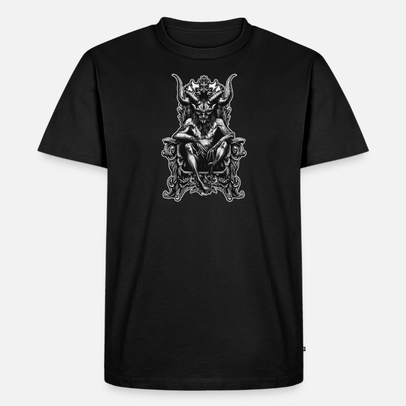 Baphomet Demon - Männer Premium Bio T-Shirt - Schwarz