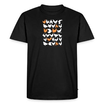 Chicken animal chickens gift · chickens - Men's Premium Organic T-Shirt - black - Front - Nico (187cm)