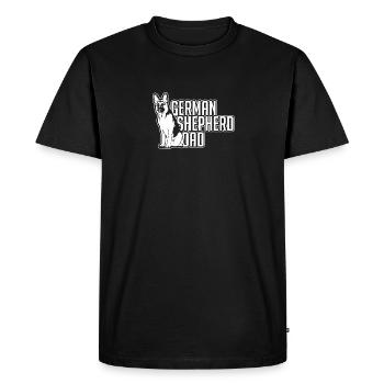 German Shepherd Dad - German Shepherd dad - Men's Premium Organic T-Shirt - black - Front - Nico (187cm)