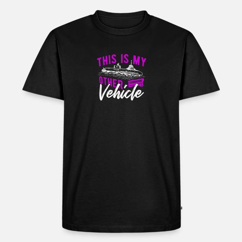 U-Boot - Männer Premium Bio T-Shirt - Schwarz