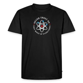 Nerd - Men's Premium Organic T-Shirt - black - Front - Nico (187cm)