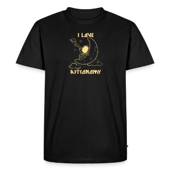 Astronomie - T-shirt Premium bio Homme - noir - Devant - Nico (187cm)