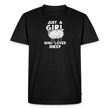 sheep - Men's Premium Organic T-Shirt - black - Front - Nico (187cm)