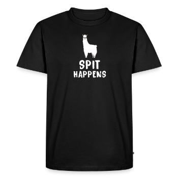 Alpaca - Men's Premium Organic T-Shirt - black - Front - Nico (187cm)