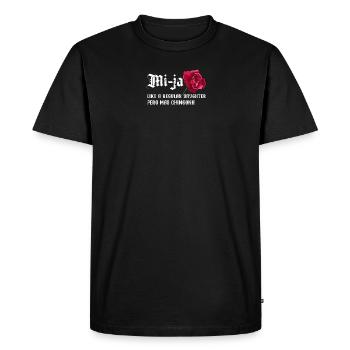 Mi Ja Like A Regular Daughter Pero Mas Chingona - - Men's Premium Organic T-Shirt - black - Front - Nico (187cm)