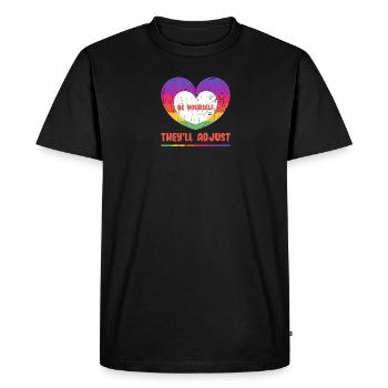 Quatre scores et sept bières il y a - score - T-shirt Premium bio Homme - noir - Devant - Nico (187cm)