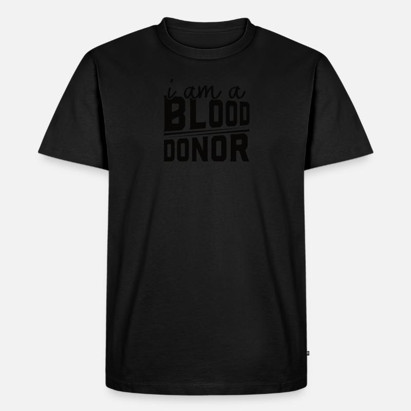 Blutspende Blutspenden Blutspender - Männer Premium Bio T-Shirt - undefined